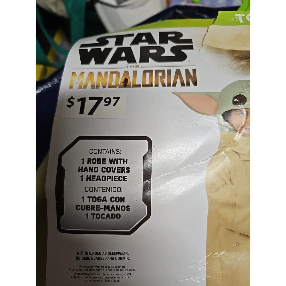 Toddler Size 2T Adorable Star Wars Mandalorian The Child Halloween Costume - Picture 4 of 7